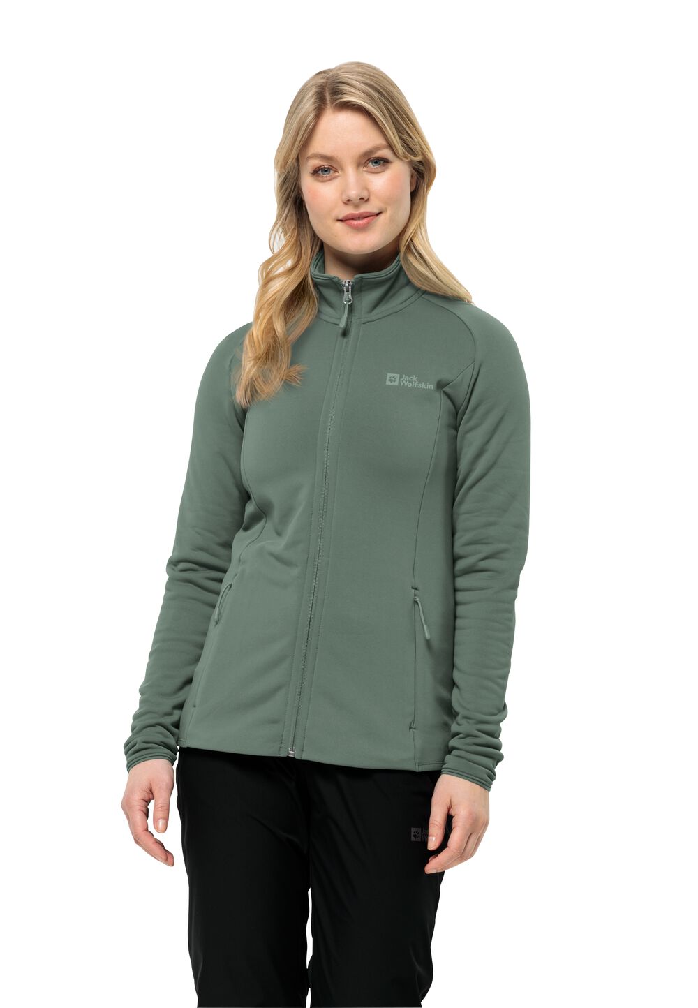 Jack Wolfskin Fleecejacke Damen Baiselberg FZ Women M hedge green hedge green von Jack Wolfskin