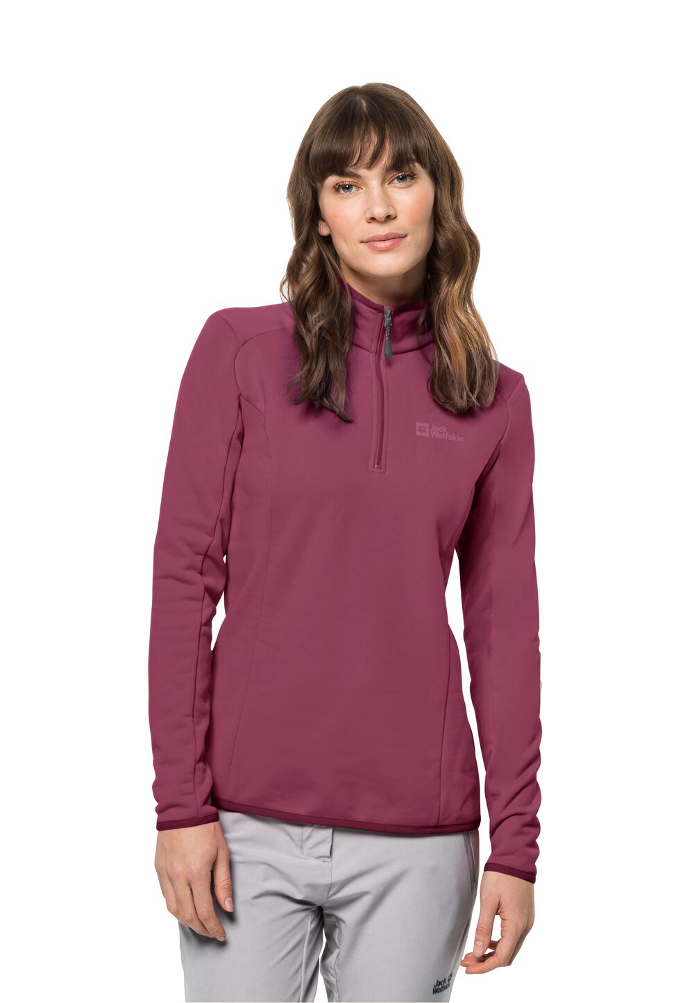 Jack Wolfskin Fleecejacke Damen Baiselberg HZ Women L sangria red sangria red von Jack Wolfskin