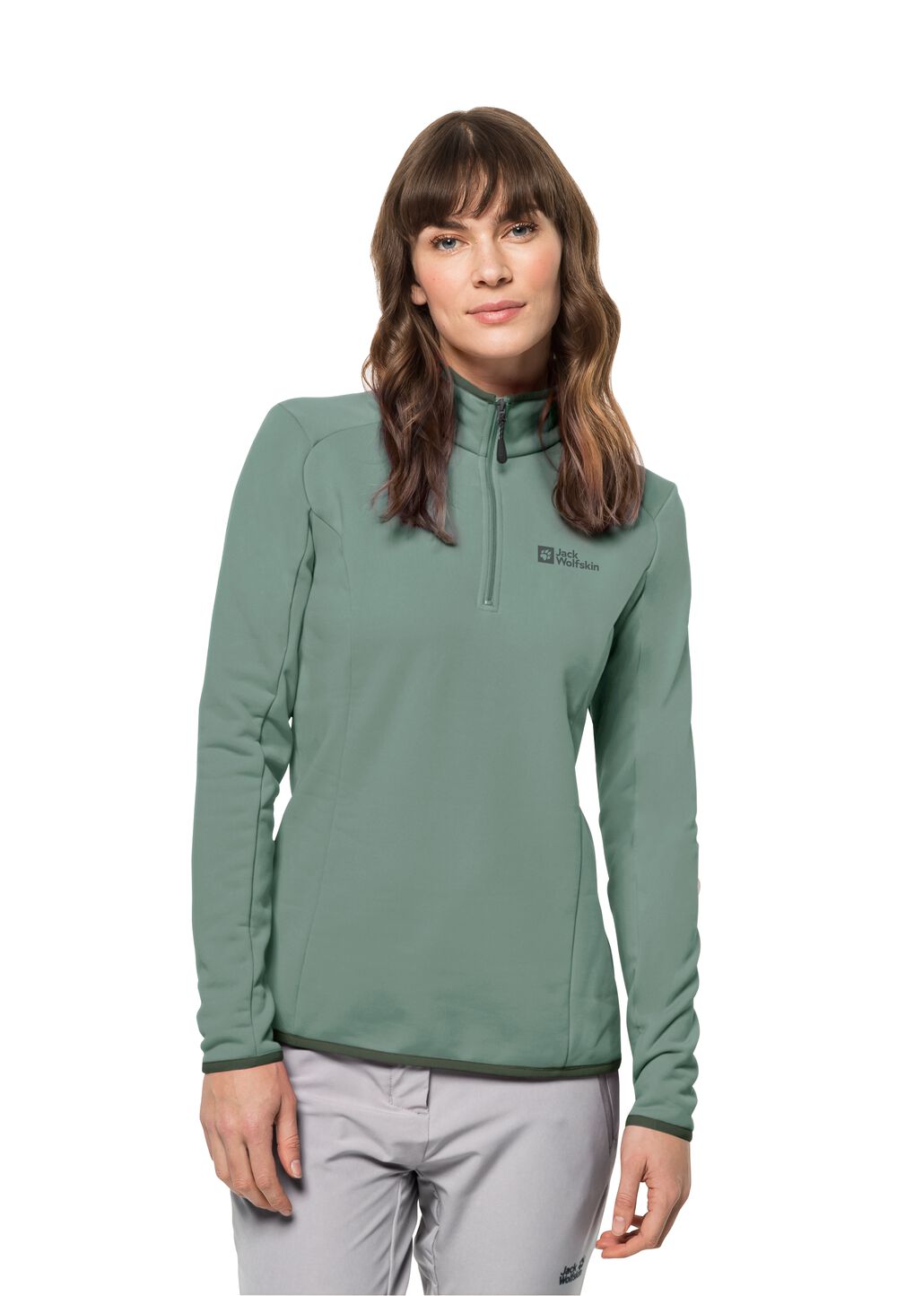 Jack Wolfskin Fleecejacke Damen Baiselberg HZ Women M picnic green picnic green von Jack Wolfskin