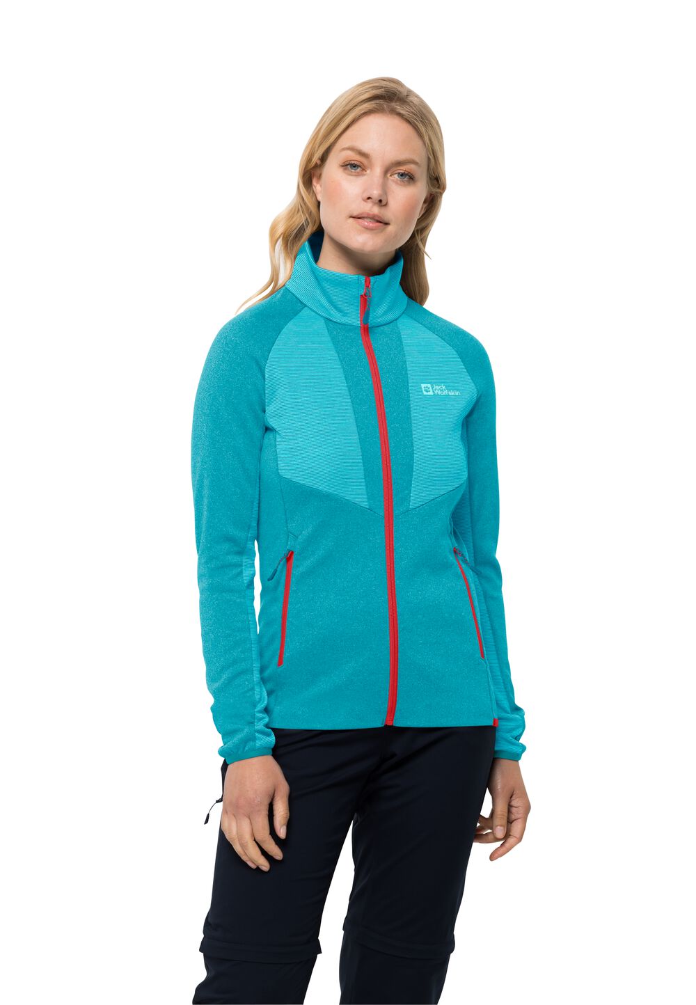 Jack Wolfskin Fleecejacke Damen Blattsteig FZ Women XS scuba scuba von Jack Wolfskin