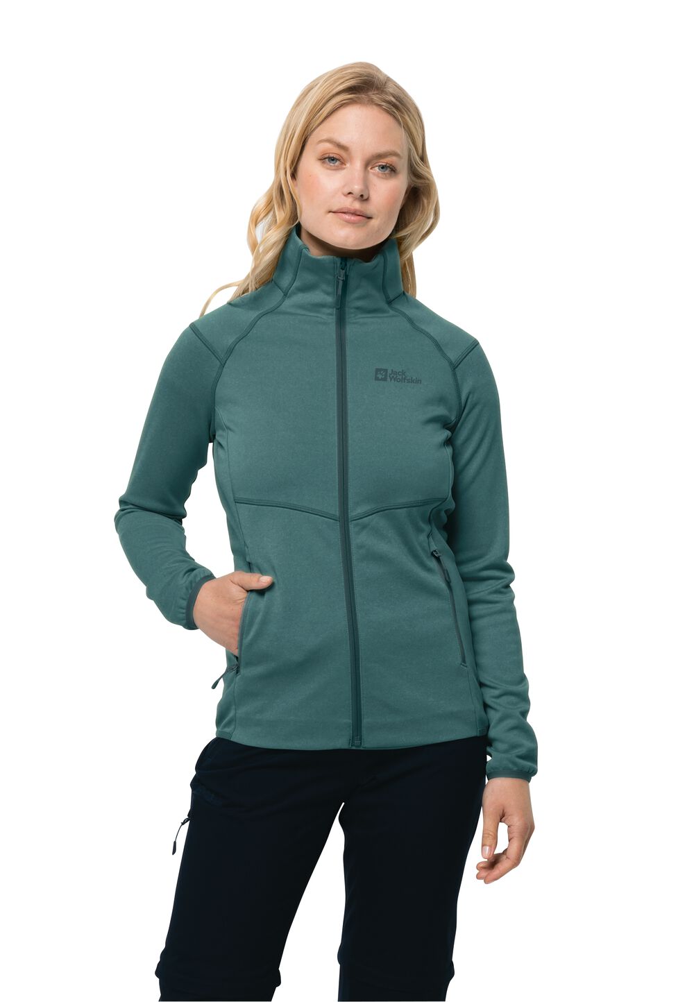 Jack Wolfskin Fleecejacke Damen Fortberg FZ Women XS petrol petrol von Jack Wolfskin