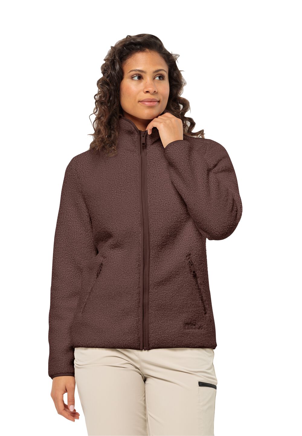 Jack Wolfskin Fleecejacke Damen High Curl Jacket Women M boysenberry boysenberry von Jack Wolfskin