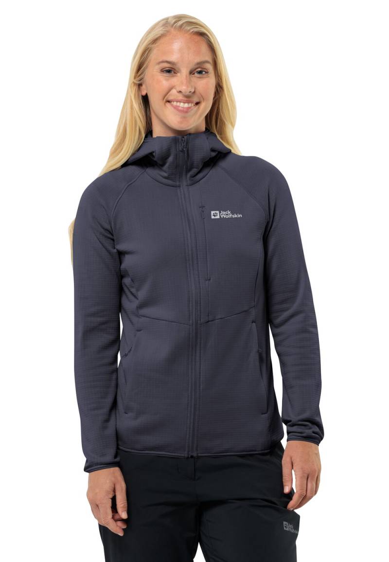 Jack Wolfskin Fleecejacke Damen Kolbenberg Hooded FZ Women M graphite Graphite von Jack Wolfskin