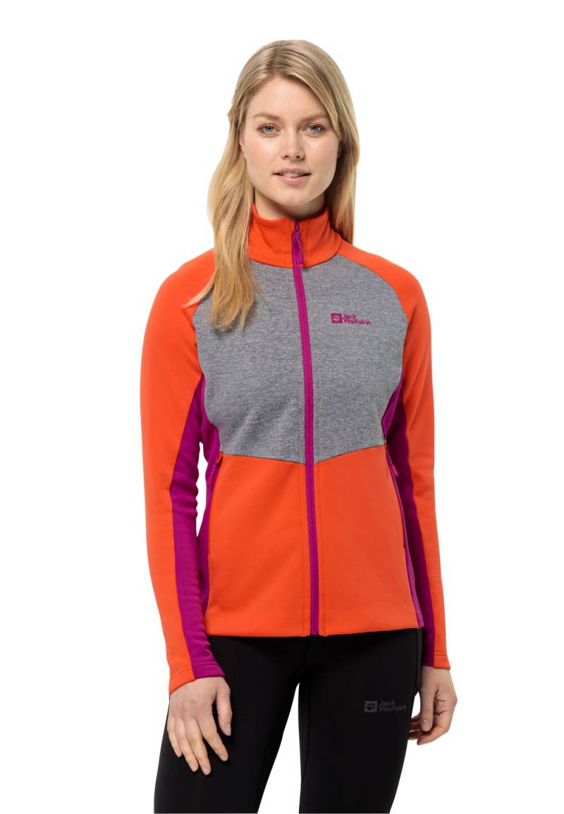 Jack Wolfskin Fleecejacke Damen Marienberg FZ Women XS vibrant orange vibrant orange von Jack Wolfskin