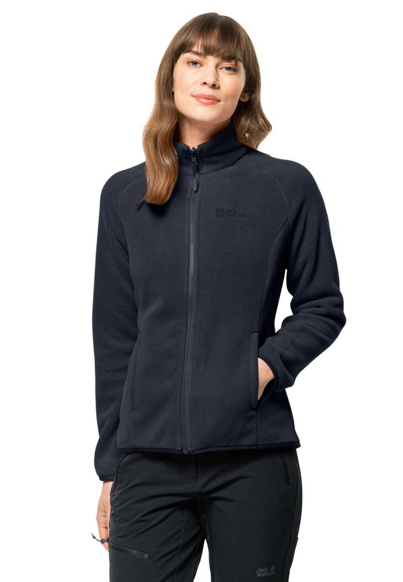 Jack Wolfskin Fleecejacke Damen Moonrise FZ Women L blau night blue von Jack Wolfskin