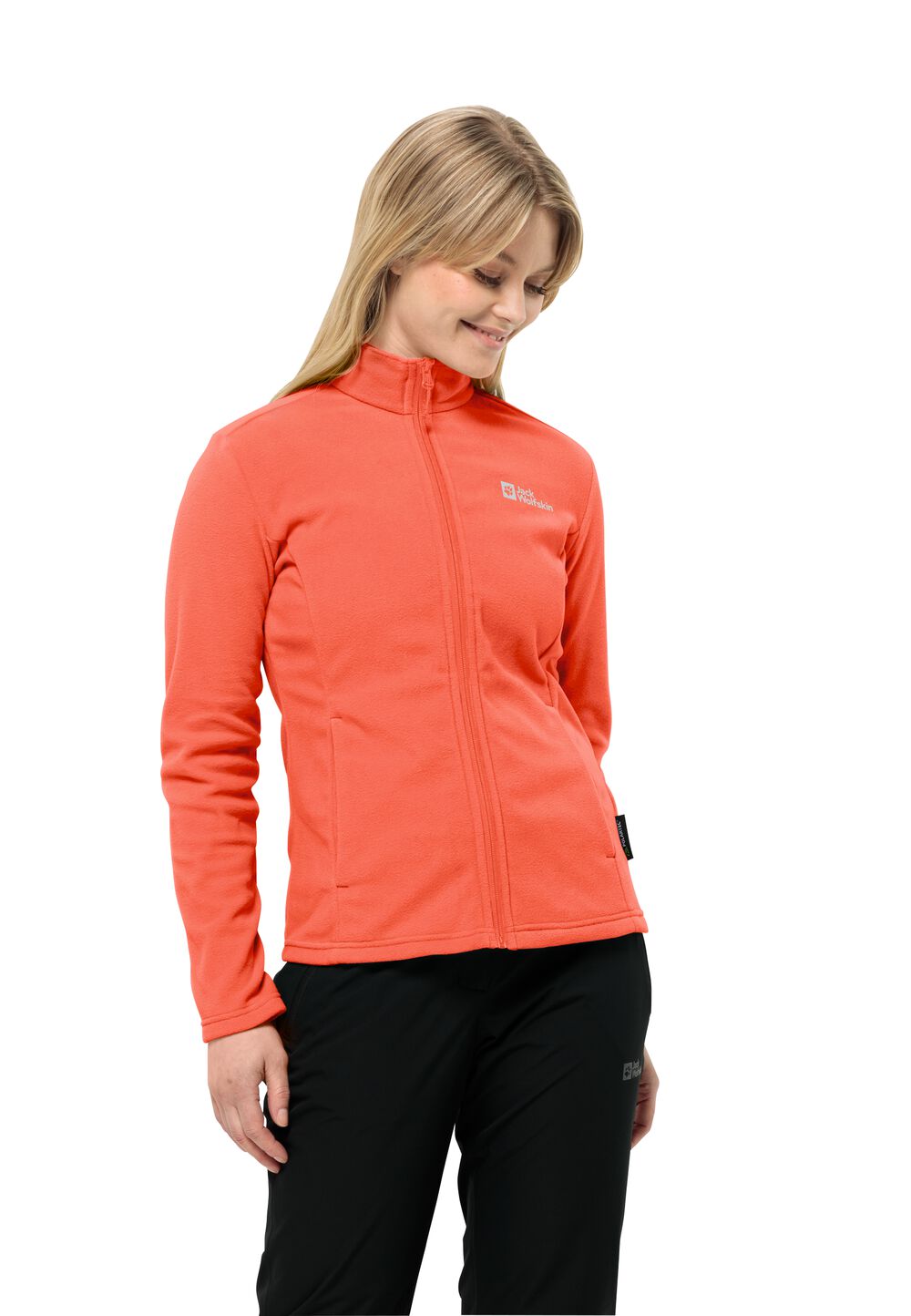 Jack Wolfskin Fleecejacke Damen Taunus FZ Women S rot digital orange von Jack Wolfskin