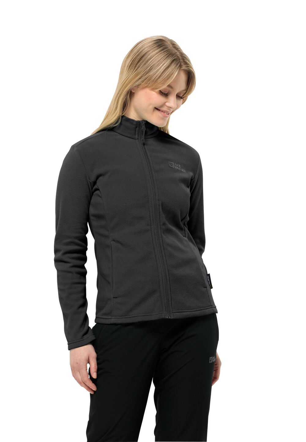 Jack Wolfskin Fleecejacke Damen Taunus FZ Women S schwarz black von Jack Wolfskin