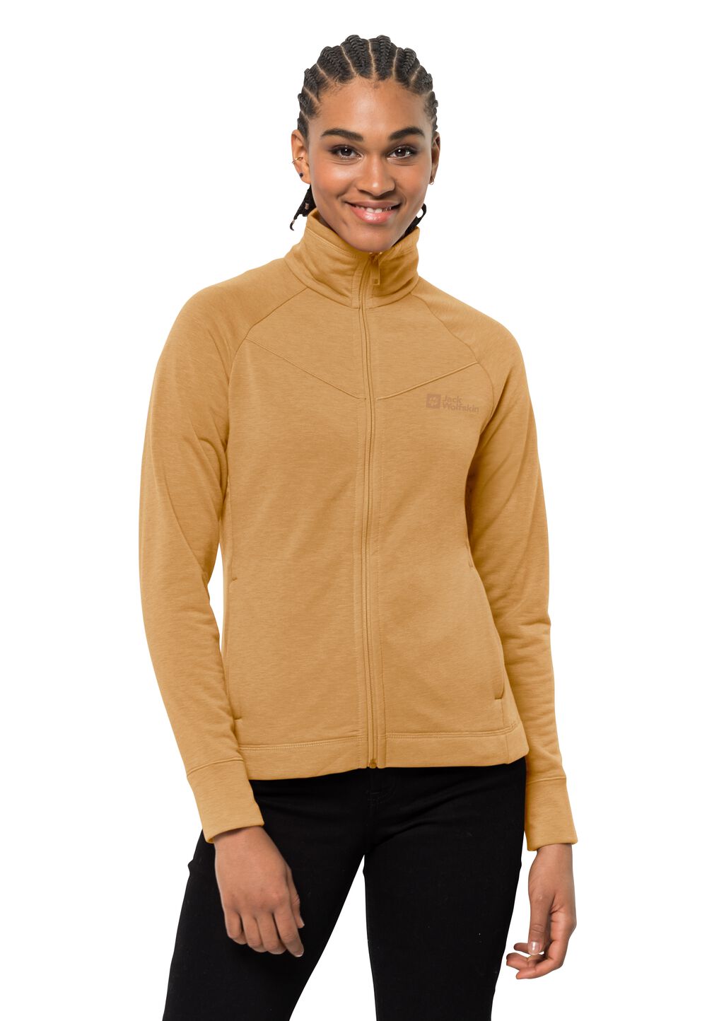 Jack Wolfskin Fleecejacke Damen Waldsee Jacket Women L honey yellow honey yellow von Jack Wolfskin