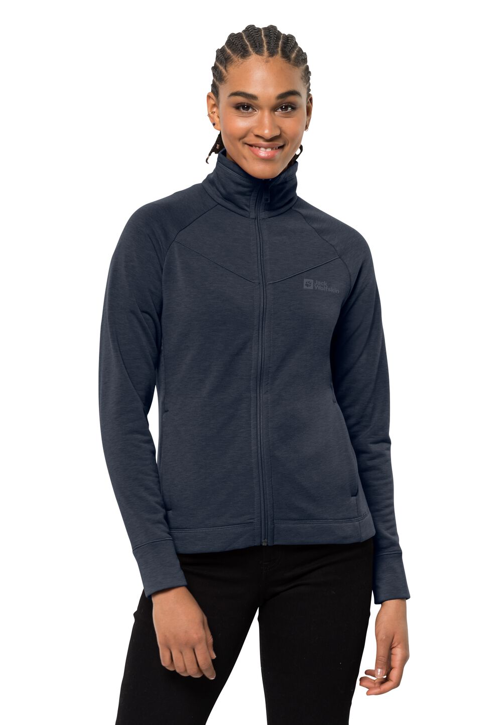 Jack Wolfskin Fleecejacke Damen Waldsee Jacket Women S blau night blue von Jack Wolfskin