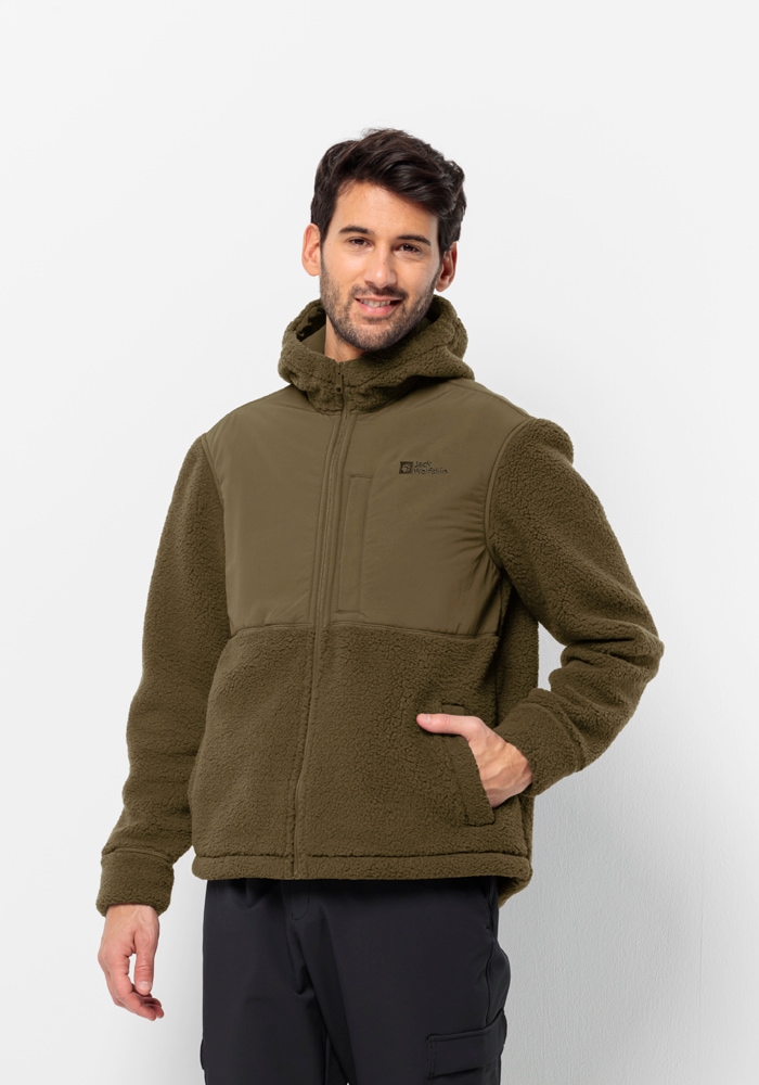 Jack Wolfskin Fleecejacke »FELSLICHT HOODED JKT M«, mit Kapuze von Jack Wolfskin