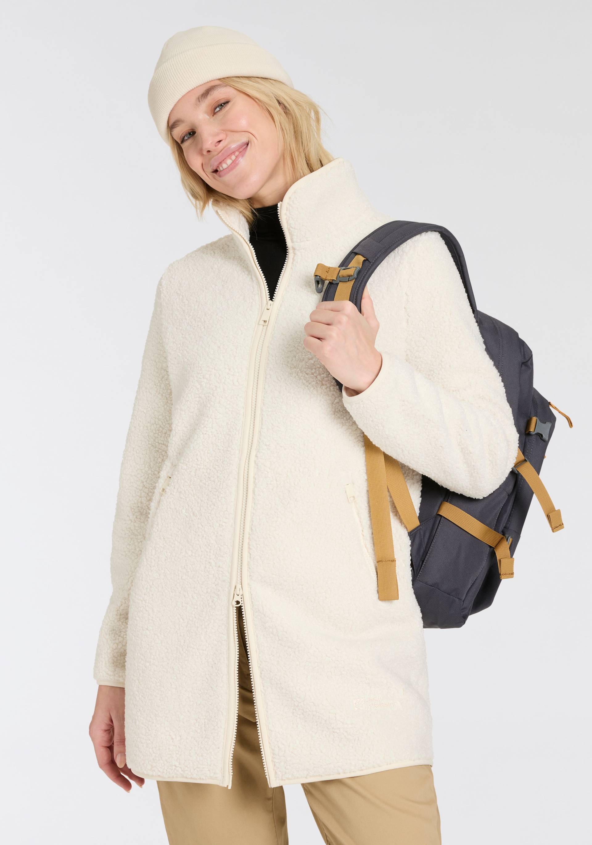 Jack Wolfskin Fleecejacke »HIGH CURL COAT W«, warmer Sherpa Fleecemantel Jack Wolfskin Fleecejacke »HIGH CURL COAT W«, warmer Sherpa Fleecemantel von Jack Wolfskin