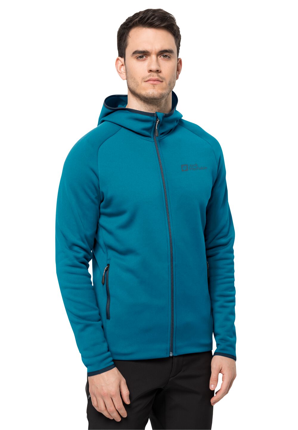 Jack Wolfskin Fleecejacke Herren Baiselberg Hooded FZ Men L everest blue everest blue von Jack Wolfskin