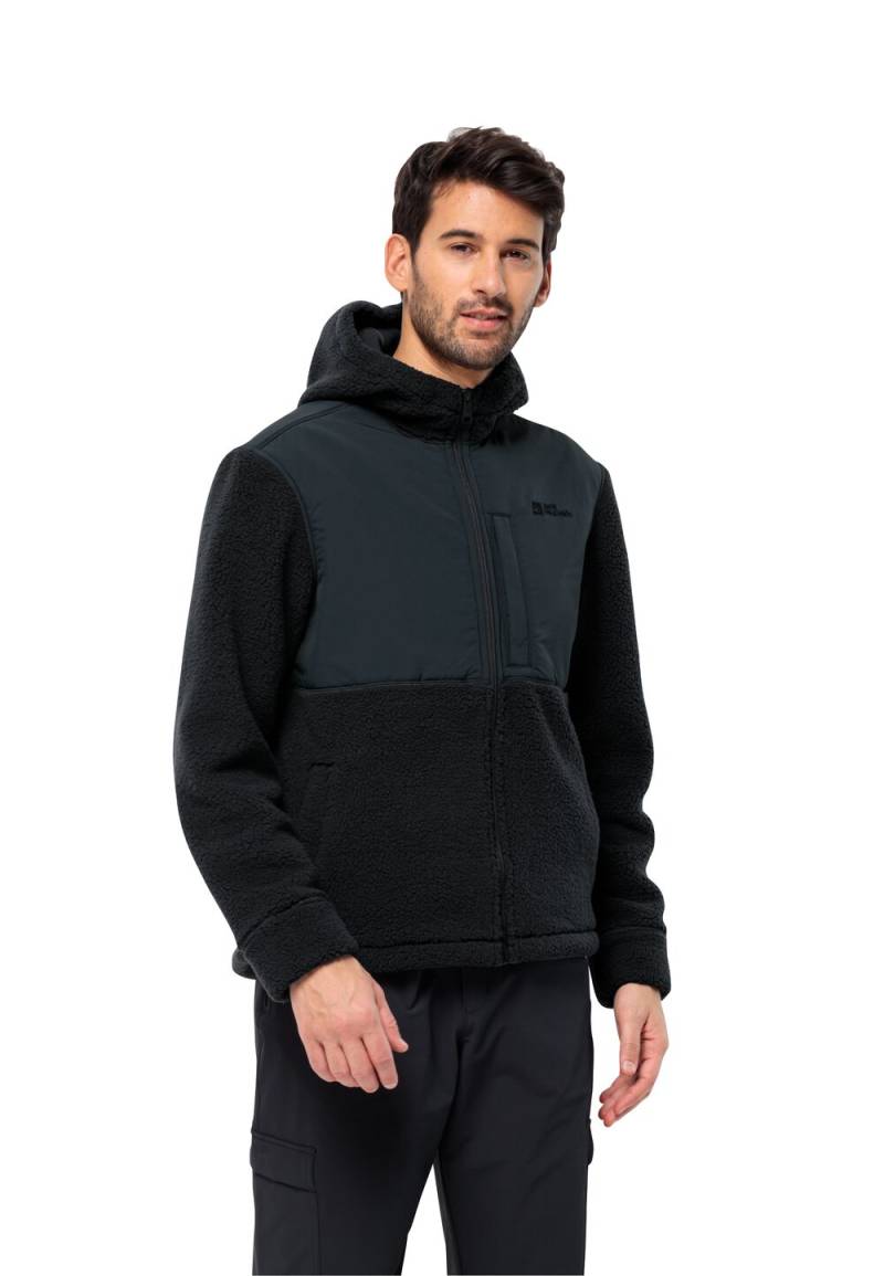 Jack Wolfskin Fleecejacke Herren Felslicht Hooded Jacket Men XXL blau night blue von Jack Wolfskin