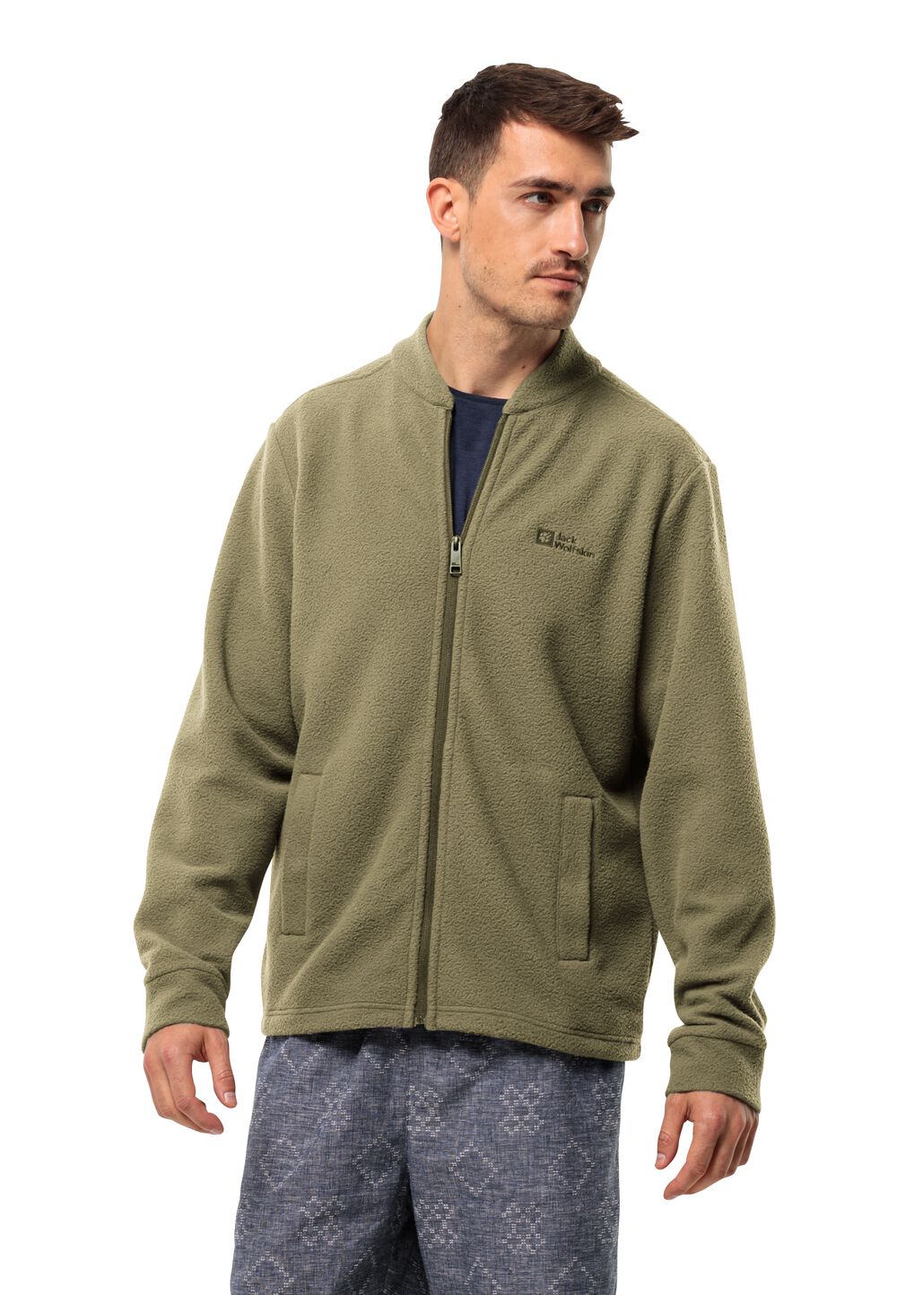 Jack Wolfskin Fleecejacke Herren Light Curl Jacket Men L braun bay leaf von Jack Wolfskin