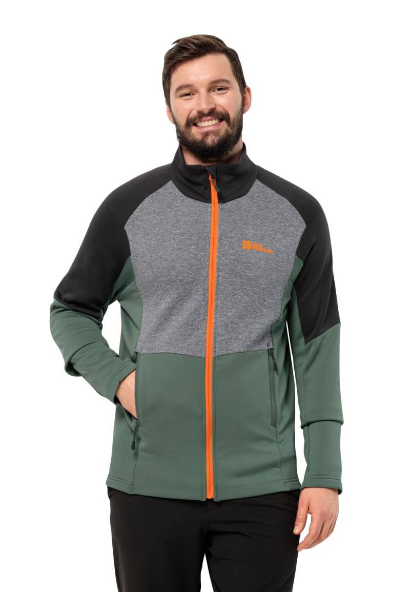 Jack Wolfskin Fleecejacke Herren Marienberg FZ Men XXL hedge green Hedge Green von Jack Wolfskin