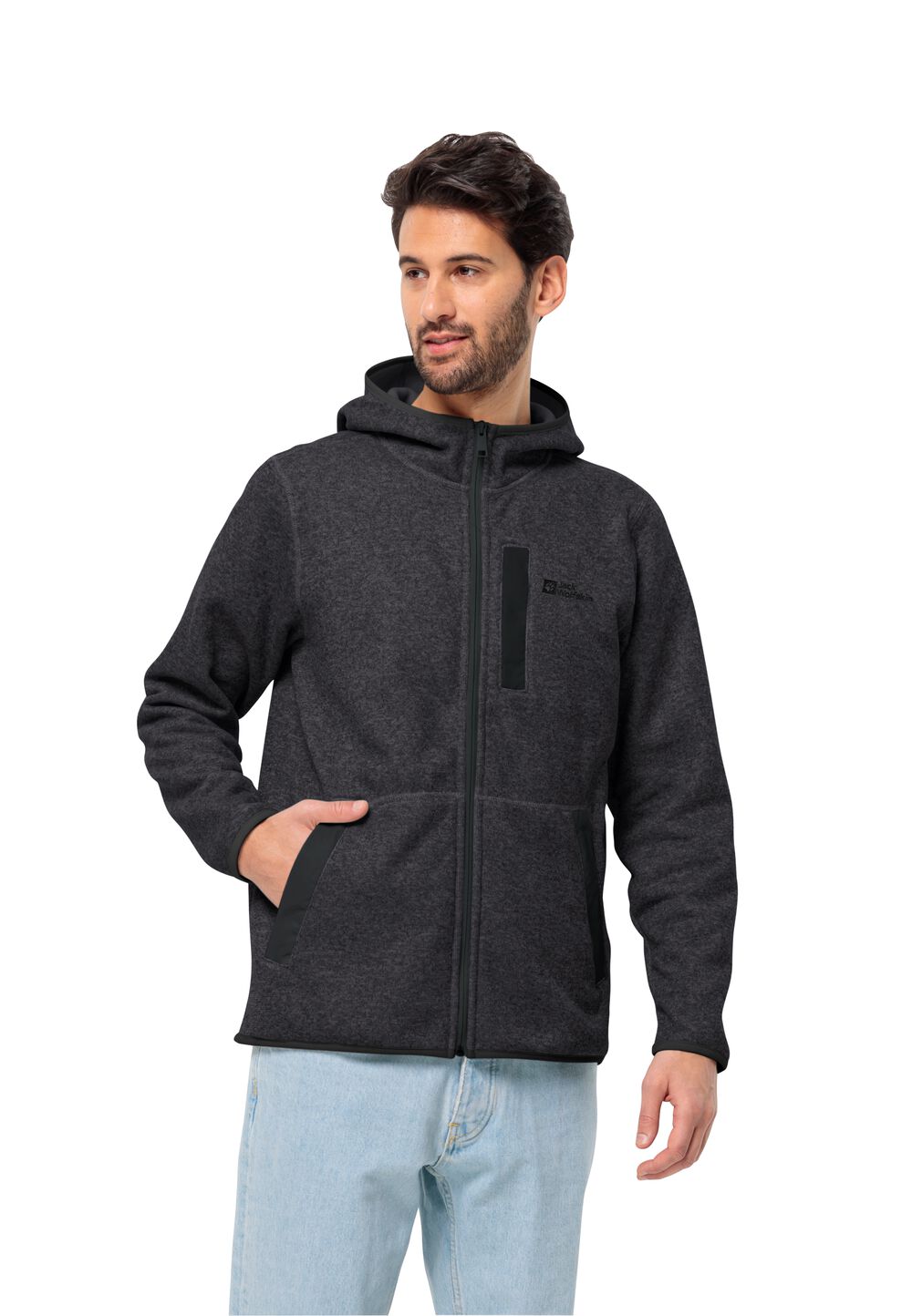 Jack Wolfskin Fleecejacke Herren Tannenspur Hooded Jacket Men 3XL black black Jack Wolfskin Fleecejacke Herren Tannenspur Hooded Jacket Men 3XL black black von Jack Wolfskin