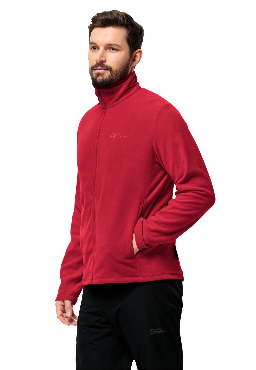 Jack Wolfskin Fleecejacke Herren Taunus FZ Men 3XL rot red glow von Jack Wolfskin