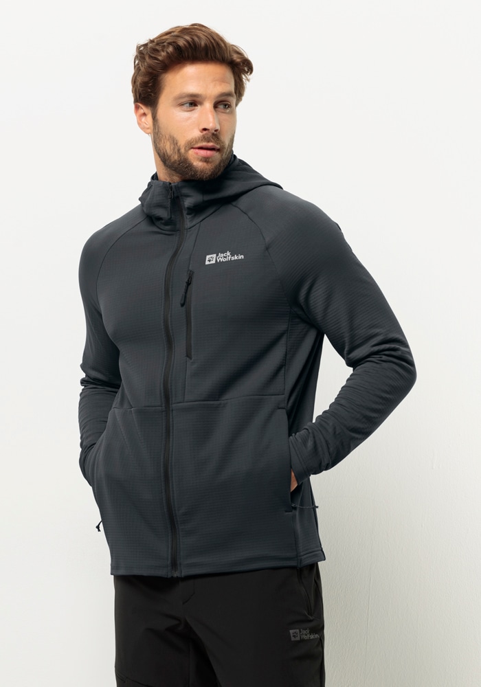 Jack Wolfskin Fleecejacke »KOLBENBERG HOODED FZ M«, mit Kapuze Jack Wolfskin Fleecejacke »KOLBENBERG HOODED FZ M«, mit Kapuze von Jack Wolfskin