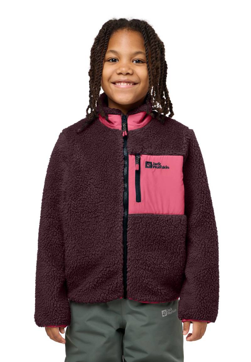 Jack Wolfskin Fleecejacke Kinder Ice Curl Jacket Kids 152 boysenberry/pink boysenberry/pink von Jack Wolfskin