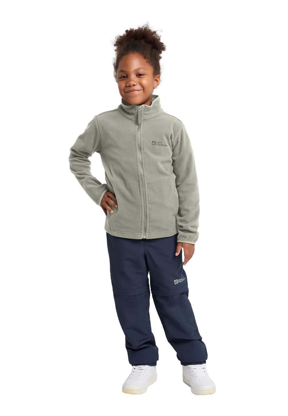 Jack Wolfskin Fleecejacke Kinder Taunus Jacket Kids 128 mint leaf mint leaf von Jack Wolfskin