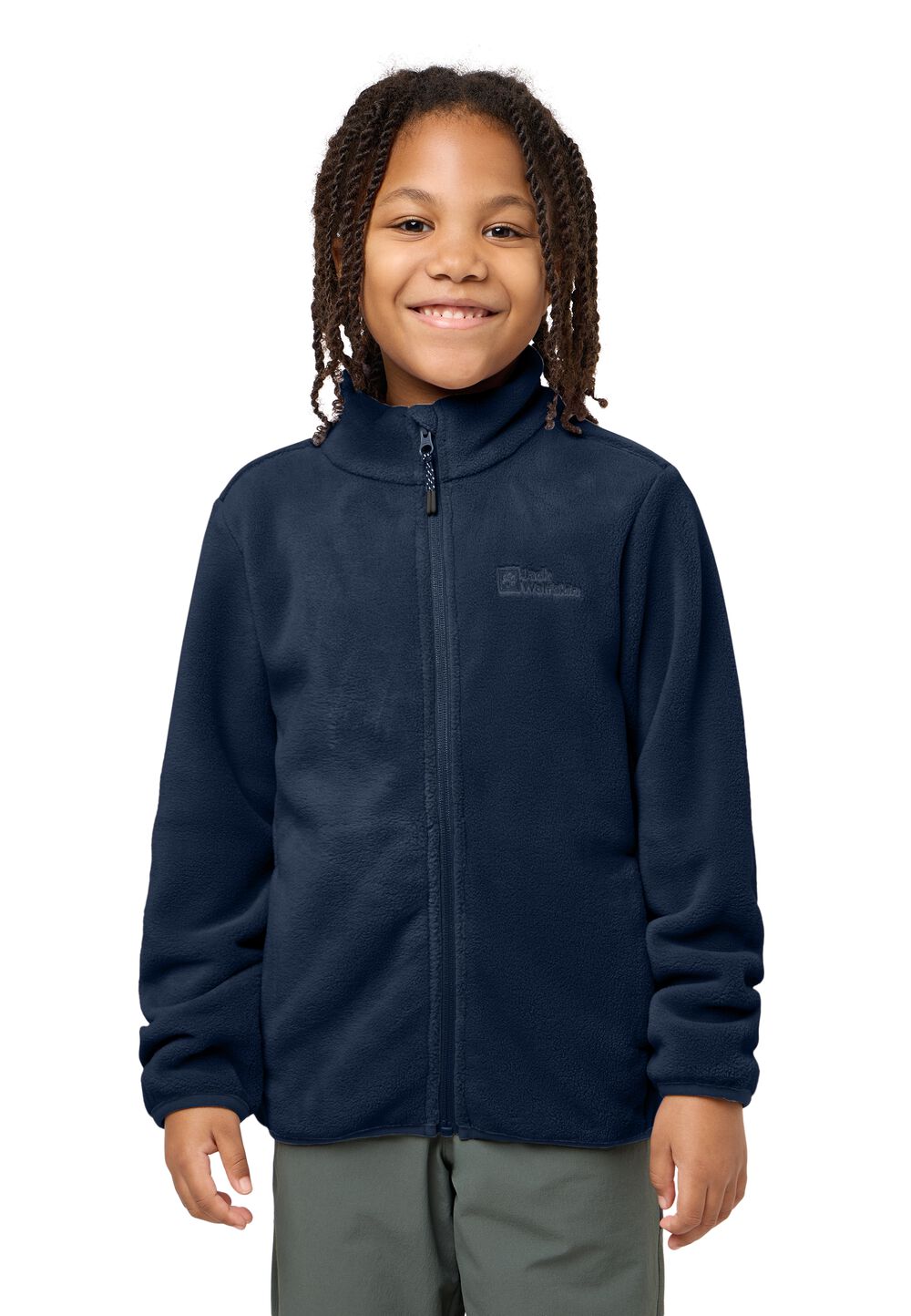 Jack Wolfskin Fleecejacke Kinder Winterstein Jacket Kids 140 blau night blue von Jack Wolfskin