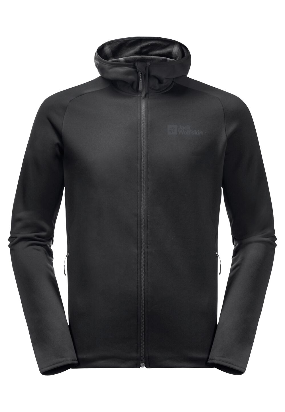 Jack Wolfskin Fleecejacke Herren Baiselberg Hooded FZ Men XXL black black von Jack Wolfskin