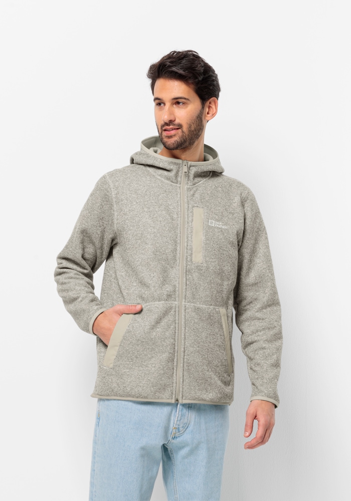 Jack Wolfskin Fleecejacke »TANNENSPUR HOODED JKT M«, mit Kapuze von Jack Wolfskin