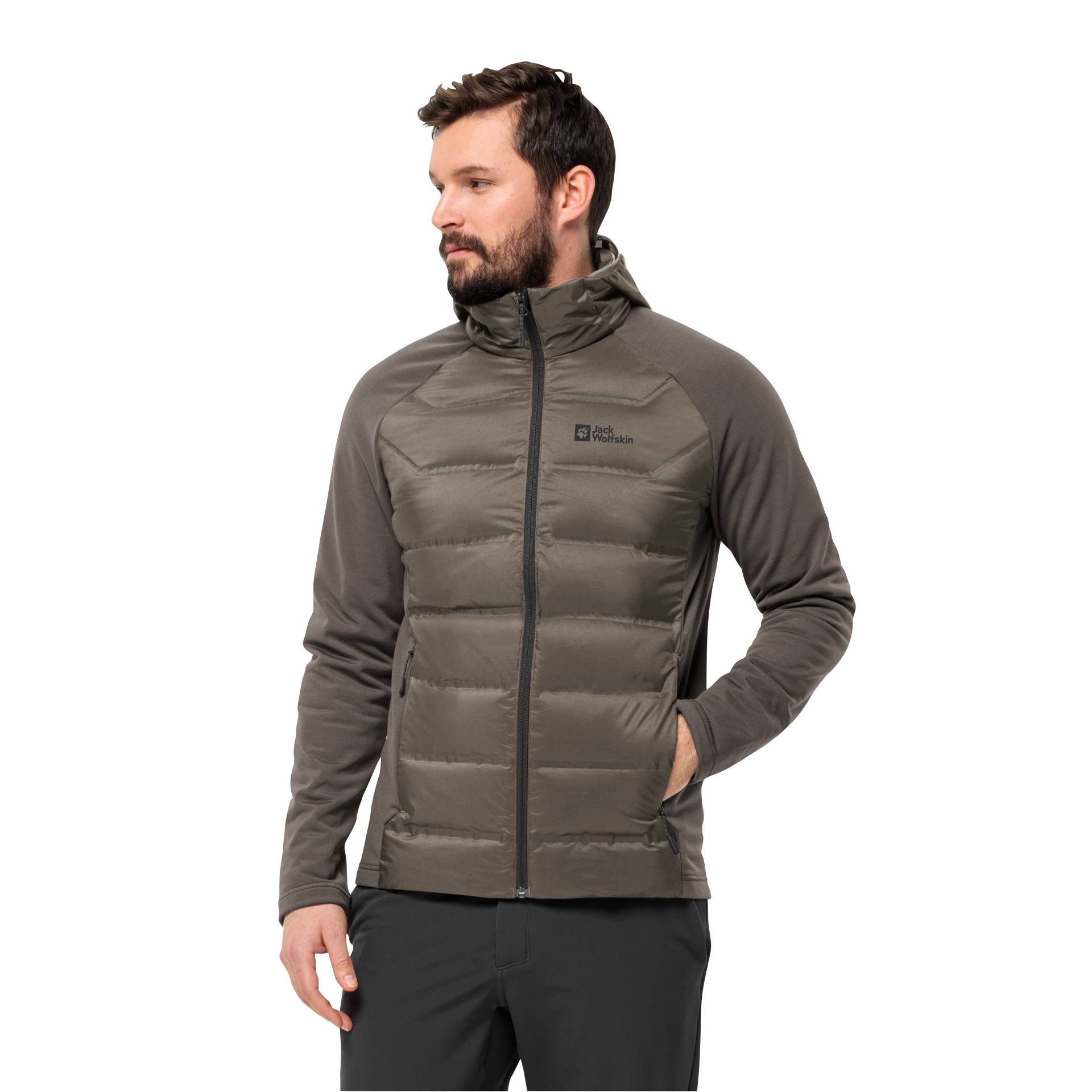 Jack Wolfskin Fleecejacke »TASMAN DOWN HYBRID M«, mit Kapuze von Jack Wolfskin