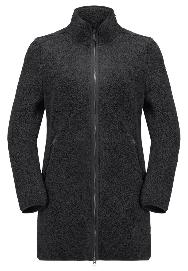 Jack Wolfskin Fleecemantel Damen High Curl Coat Women M black black von Jack Wolfskin