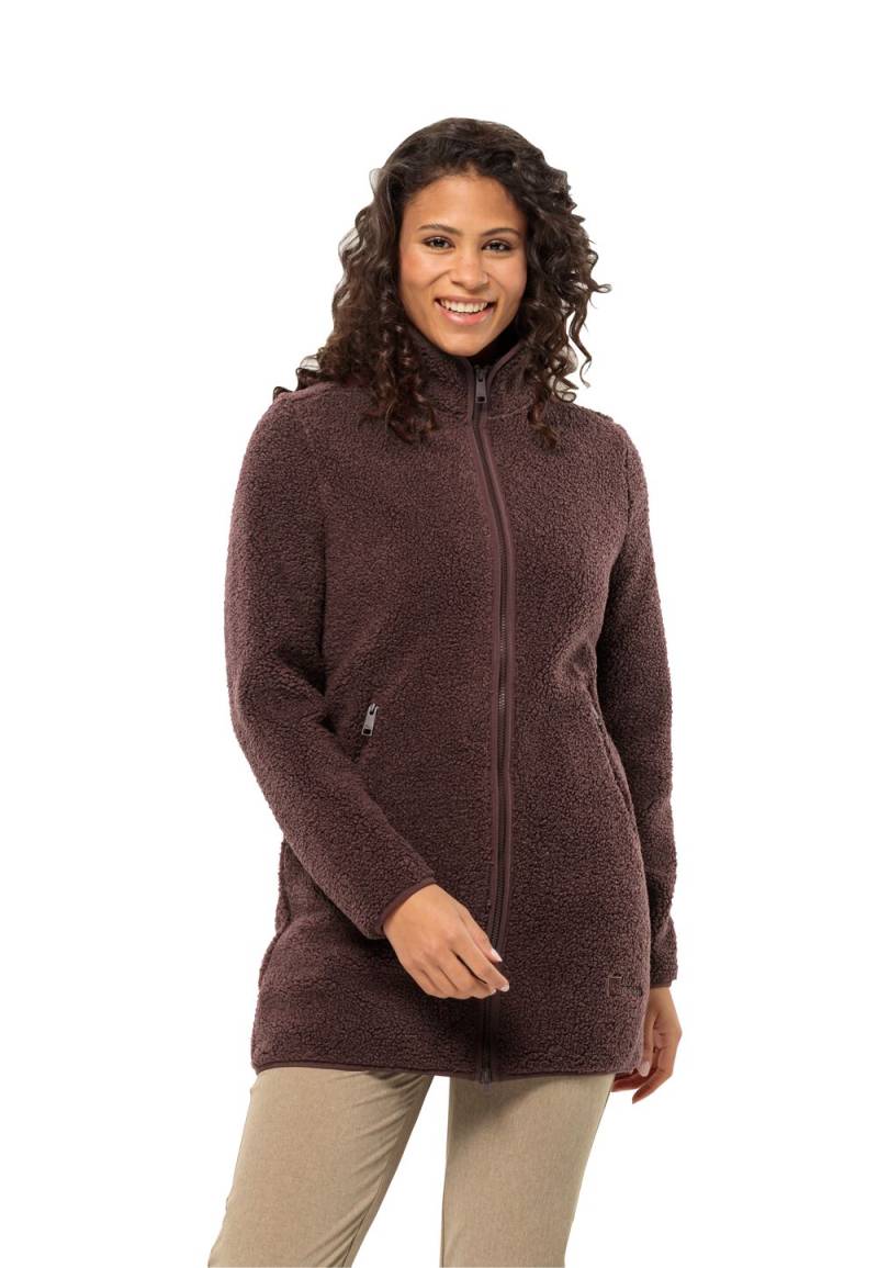 Jack Wolfskin Fleecemantel Damen High Curl Coat Women XS boysenberry boysenberry von Jack Wolfskin