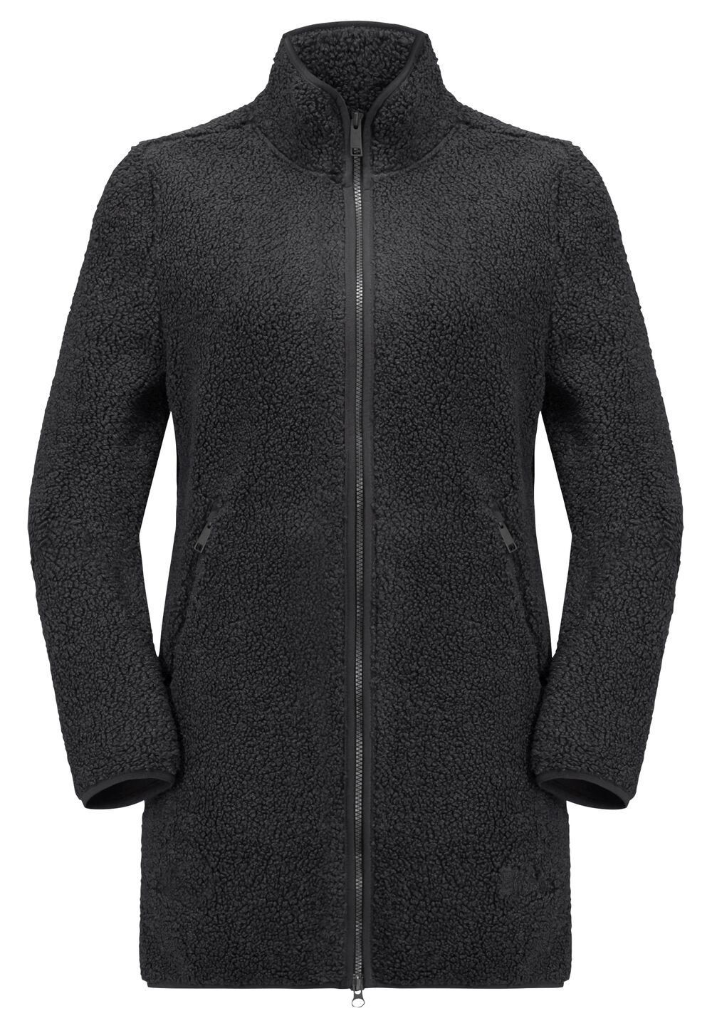 Jack Wolfskin Fleecemantel Damen High Curl Coat Women XXL black black von Jack Wolfskin