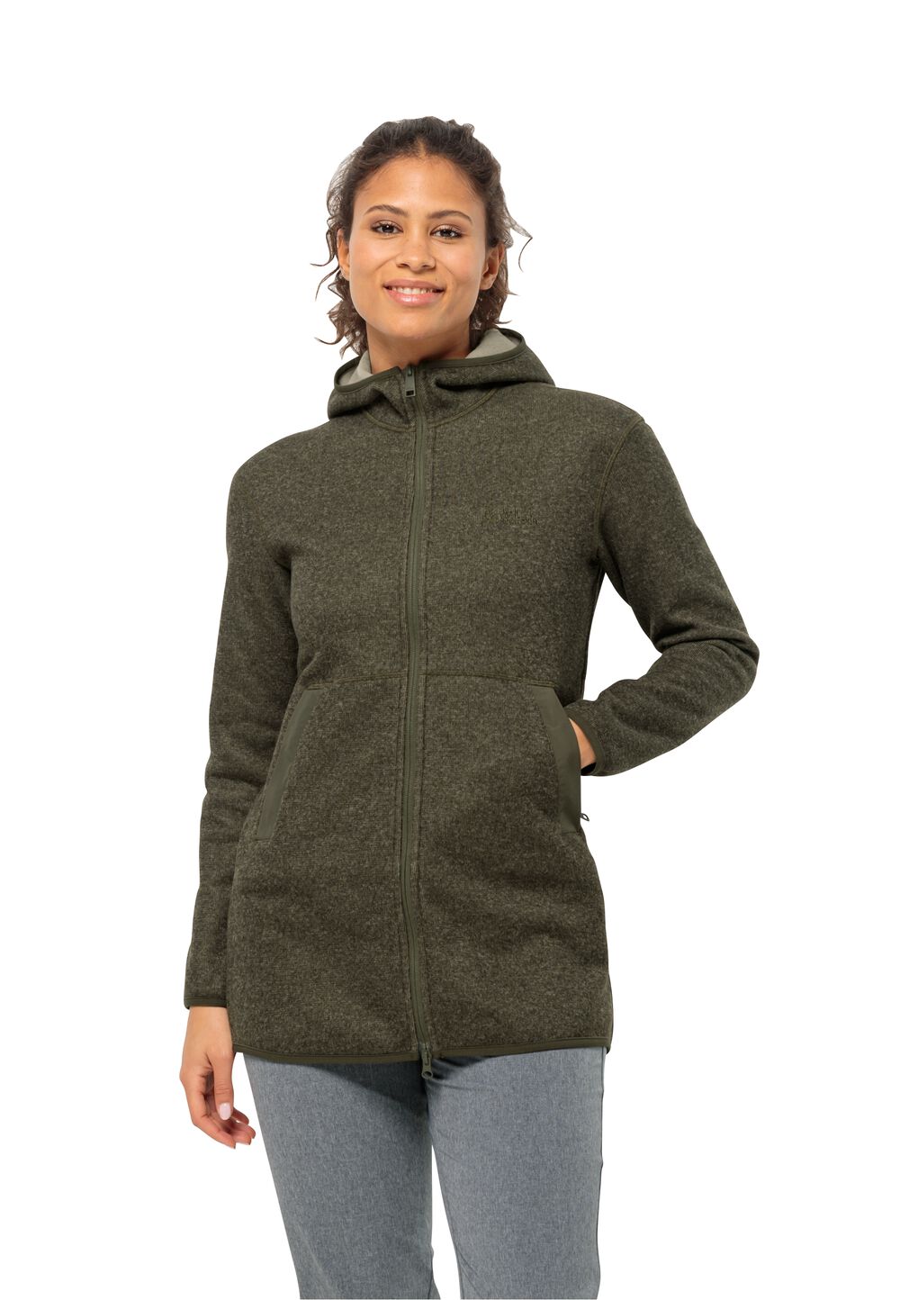 Jack Wolfskin Fleecemantel Damen Tannenspur Coat Women L island moss island moss von Jack Wolfskin