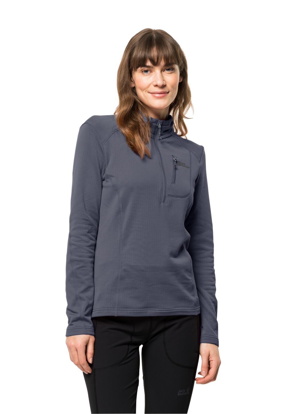 Jack Wolfskin Fleecepullover Damen Kolbenberg HZ Women XS dolphin dolphin von Jack Wolfskin