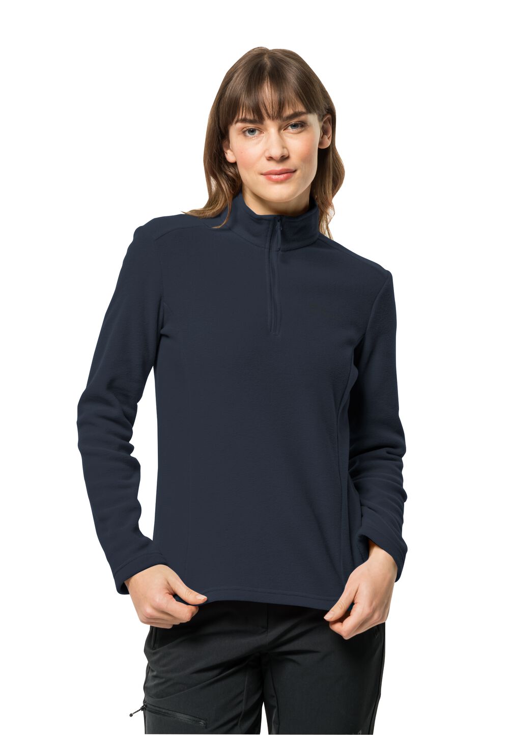 Jack Wolfskin Fleecepullover Damen Taunus HZ Women L blau night blue von Jack Wolfskin