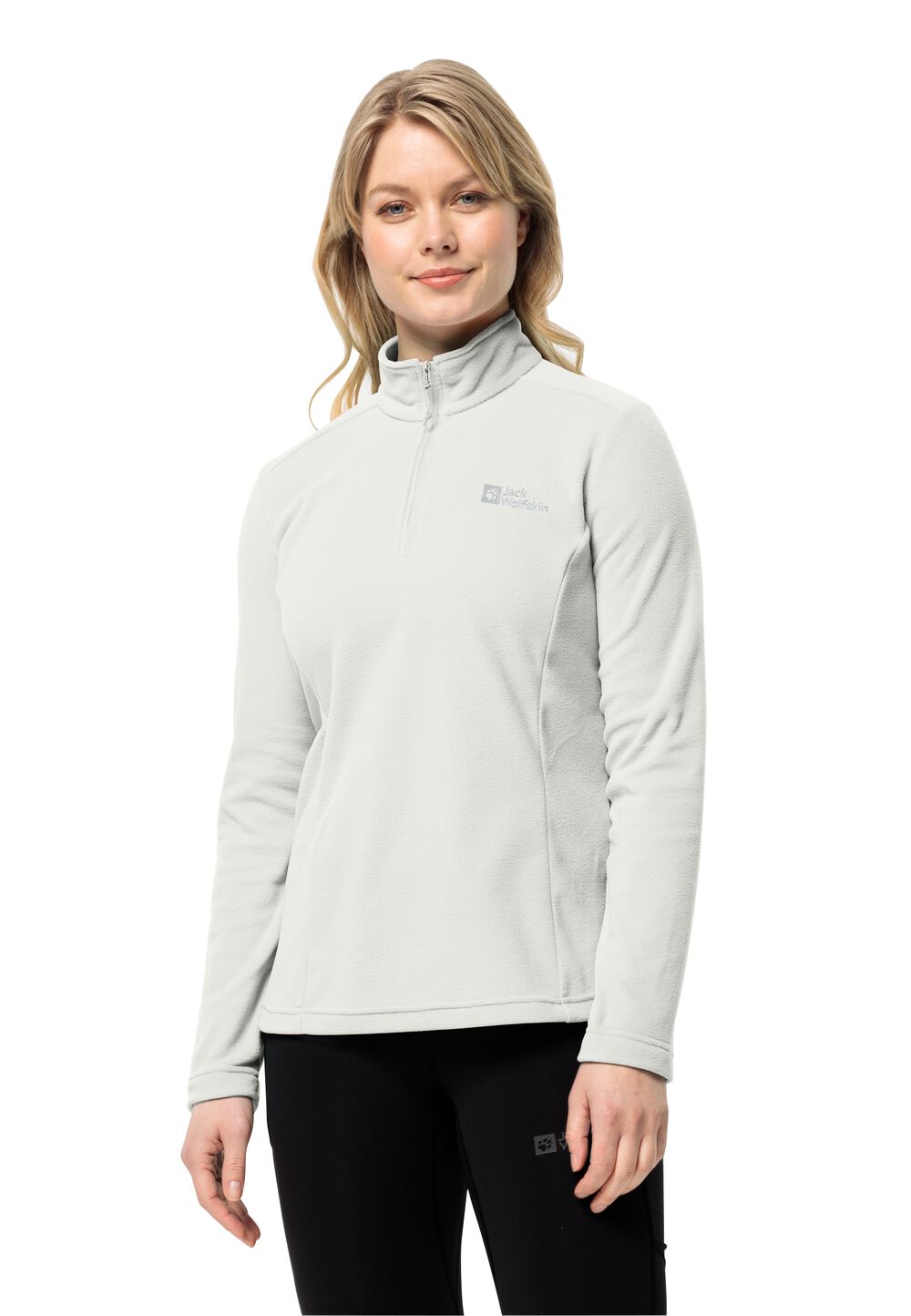 Jack Wolfskin Fleecepullover Damen Taunus HZ Women M weiß stark white von Jack Wolfskin