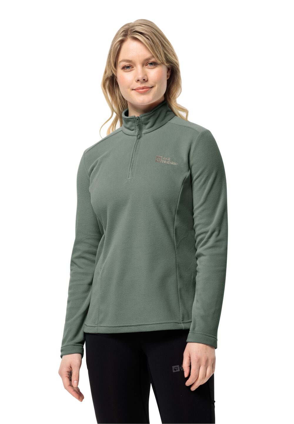 Jack Wolfskin Fleecepullover Damen Taunus HZ Women XS hedge green hedge green von Jack Wolfskin