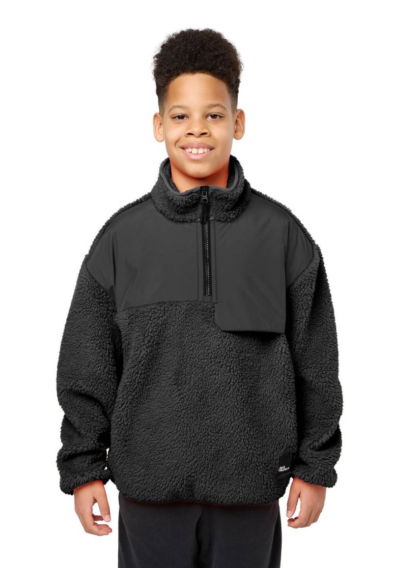 Jack Wolfskin Fleecepullover Teenager Teen Halfzip Fleece Youth 140 granite black granite black von Jack Wolfskin