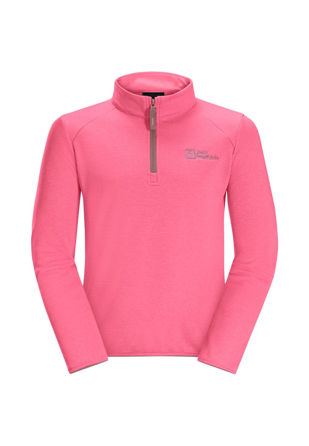 Jack Wolfskin Fleecepullover Kinder Aktivo Halfzip Kids 128 pink lemonade pink lemonade von Jack Wolfskin