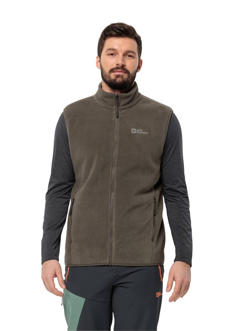 Jack Wolfskin Fleeceweste Herren Waldsteig FZ Vest Men 2XL cold coffee / cold coffee cold coffee / cold coffee von Jack Wolfskin