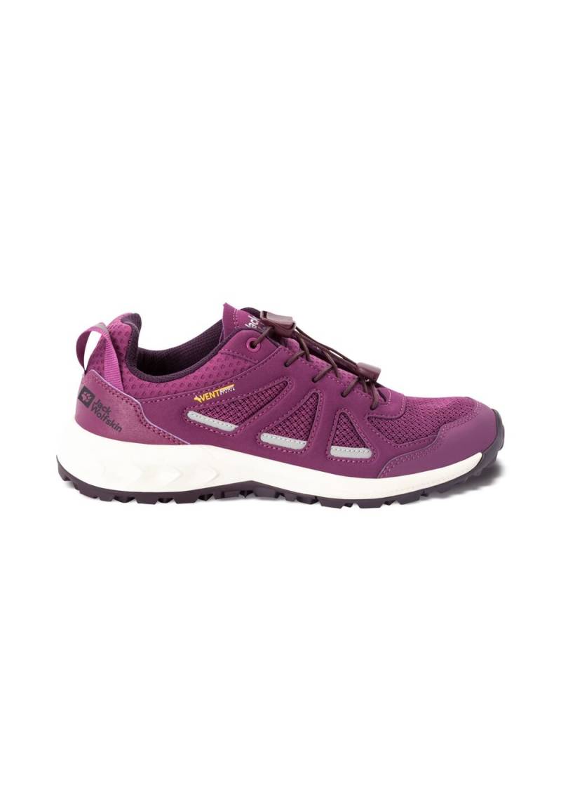 Jack Wolfskin Wanderschuhe Damen Woodland 2 Vent Support System Low Women 36 wild berry wild berry von Jack Wolfskin