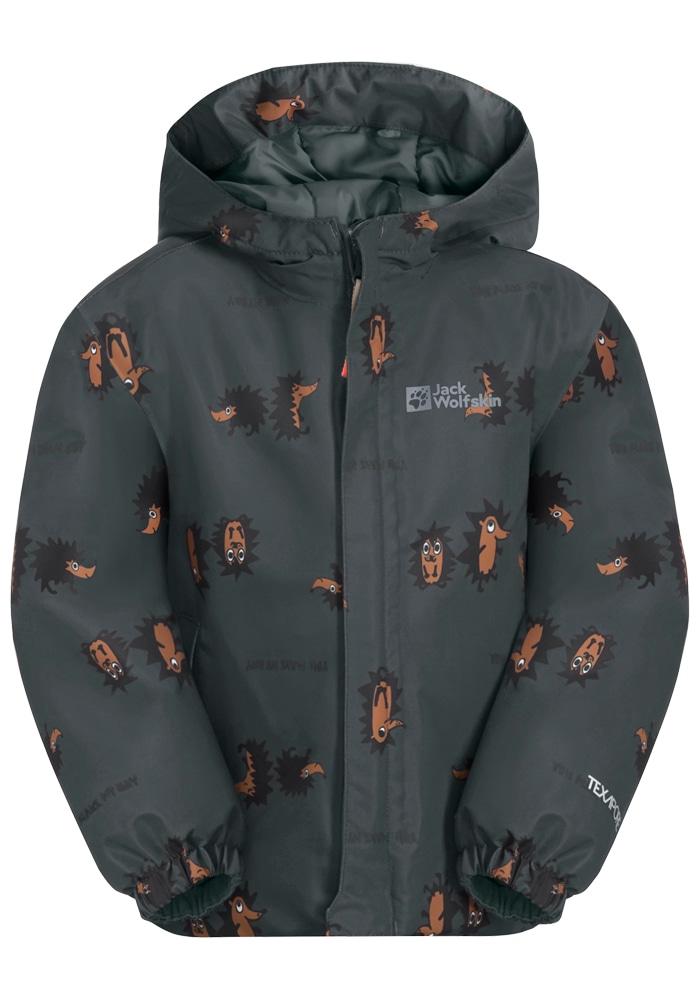 Jack Wolfskin Funktionsjacke »GLEELY 2L INS PRINT JKT K«, mit Kapuze von Jack Wolfskin