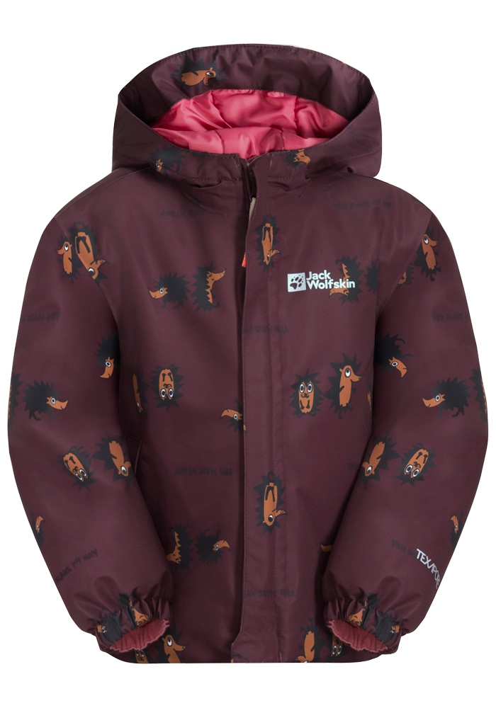 Jack Wolfskin Funktionsjacke »GLEELY 2L INS PRINT JKT K«, mit Kapuze von Jack Wolfskin