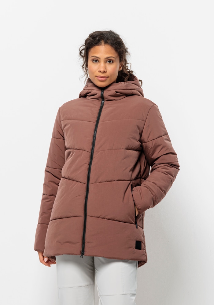 Jack Wolfskin Funktionsjacke »KAROLINGER LONG JKT W«, mit Kapuze von Jack Wolfskin