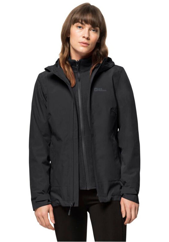 Jack Wolfskin 3-in-1-Funktionsjacke »MOONRISE 3IN1 JKT W«, mit Kapuze von Jack Wolfskin