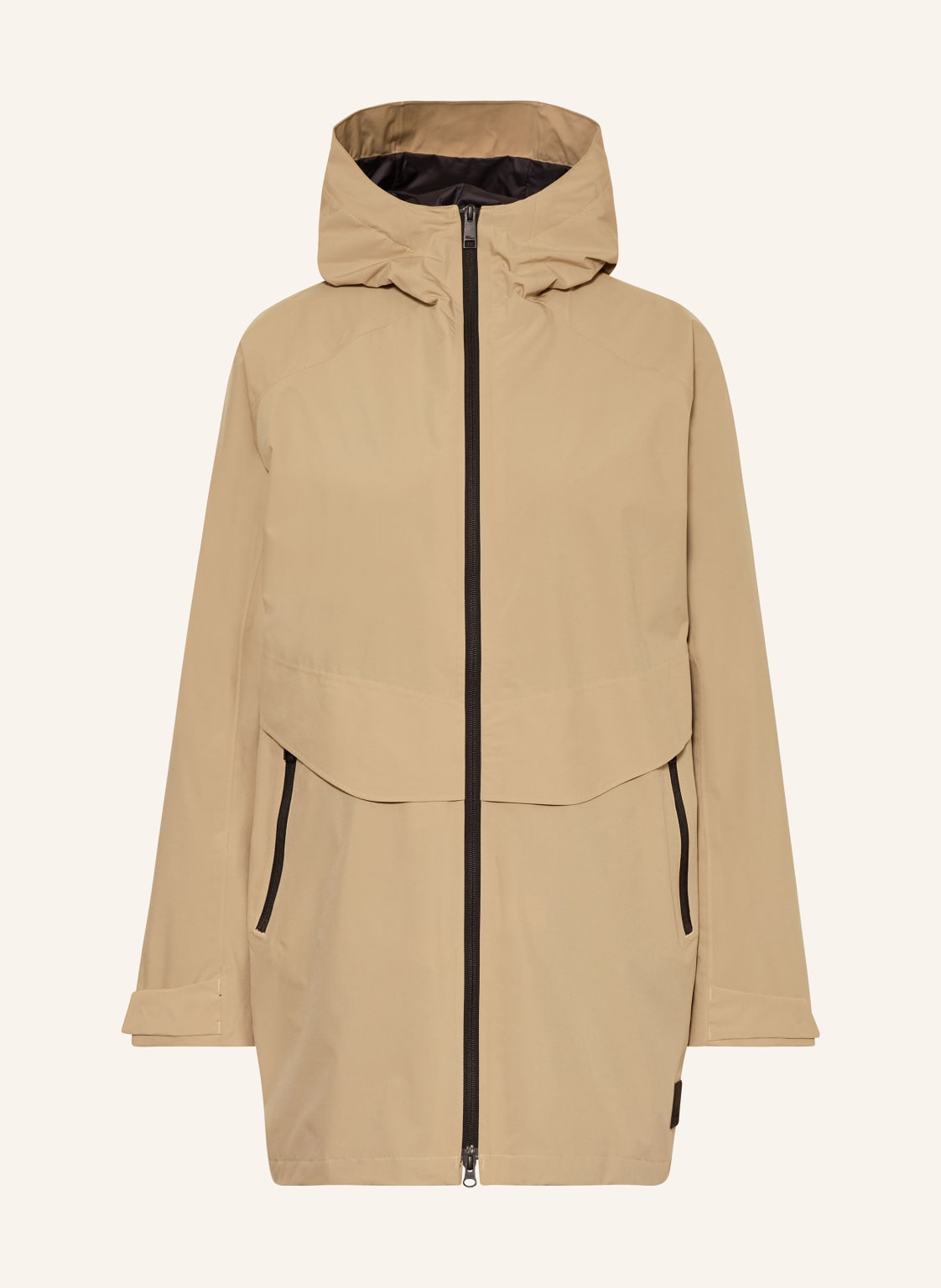 Jack Wolfskin Funktionsjacke Mainkai Long beige von Jack Wolfskin