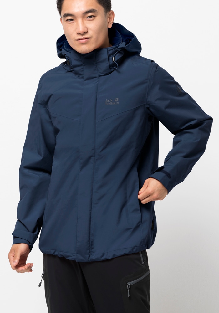 Jack Wolfskin Funktionsjacke »THREE PEAKS JACKET M«, mit Kapuze von Jack Wolfskin