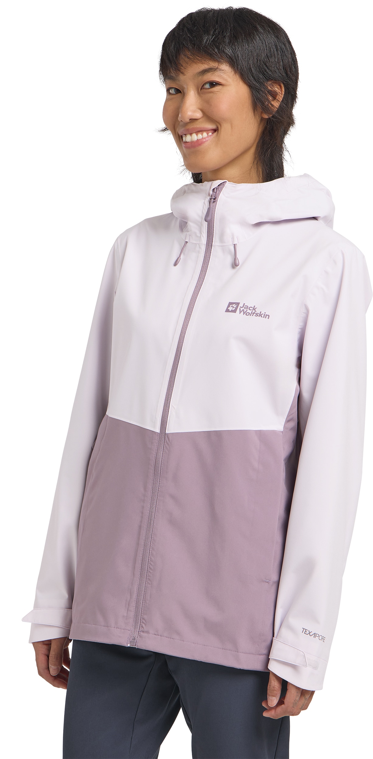 Jack Wolfskin Funktionsjacke »WEILTAL 2L JKT W«, mit Kapuze, Kapuze: fest mit der Jacke verbunden Jack Wolfskin Funktionsjacke »WEILTAL 2L JKT W«, mit Kapuze, Kapuze: fest mit der Jacke verbunden von Jack Wolfskin