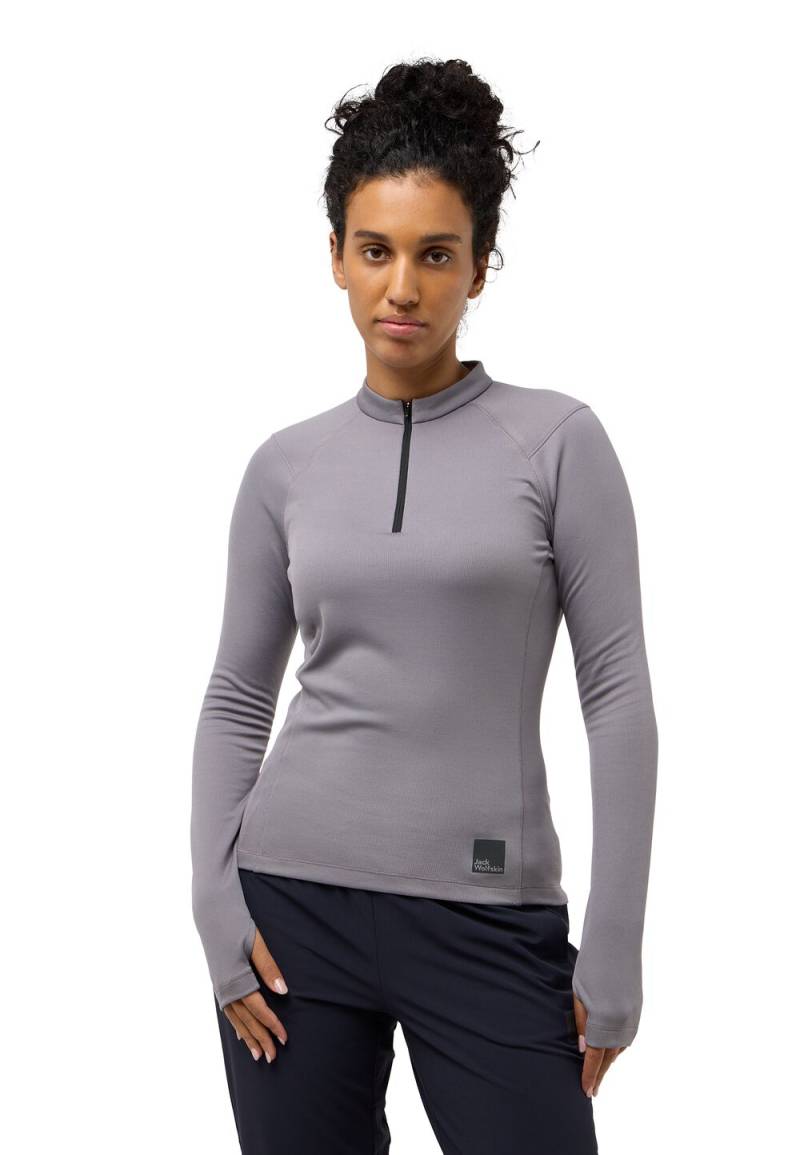 Jack Wolfskin Funktionsshirt Damen Bike Commute HZ Women XL dark taupe dark taupe von Jack Wolfskin