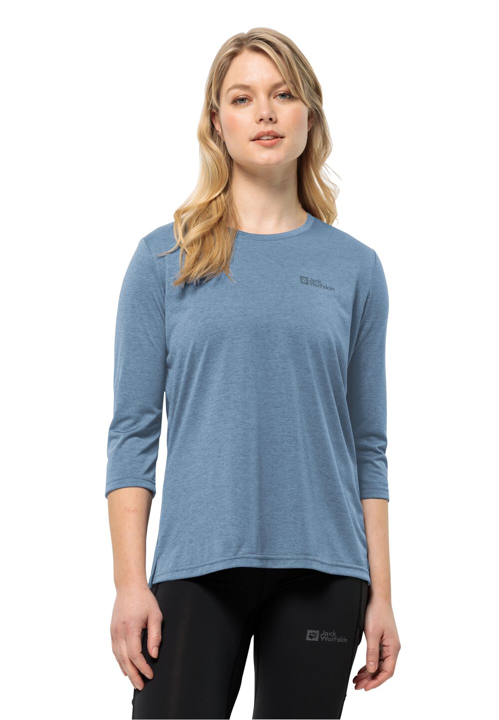 Jack Wolfskin Funktionsshirt Damen Crosstrail 3/4 T-Shirt Women L elemental blue elemental blue von Jack Wolfskin