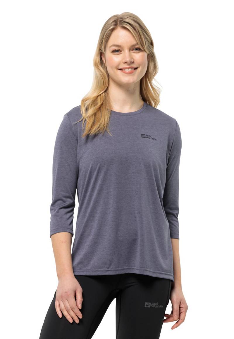 Jack Wolfskin Funktionsshirt Damen Crosstrail 3|4 T-Shirt Women M dolphin dolphin von Jack Wolfskin